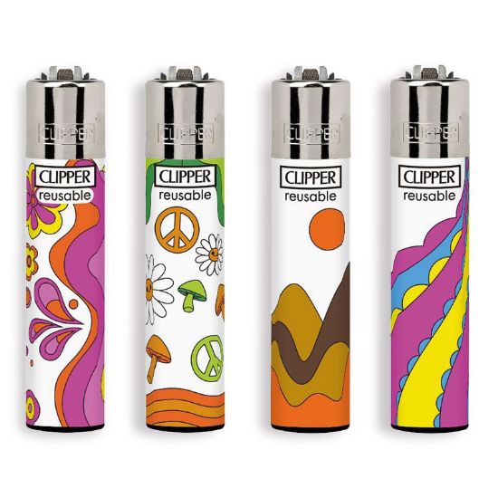 Immagine di ACCENDINO CLIPPER PIETRINA 48pz HIPPIE LANDSCAPE