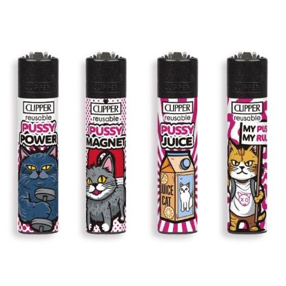 Immagine di ACCENDINO CLIPPER MINI PIETRINA 48pz PUSSYCAT