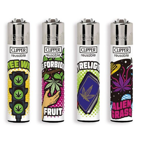 Picture of ACCENDINO CLIPPER PIETRINA 48pz WEED LAWS