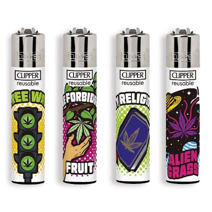 Picture of ACCENDINO CLIPPER PIETRINA 48pz WEED LAWS