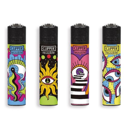 Picture of ACCENDINO CLIPPER MINI PIETRINA 48pz HIPPIE VISION