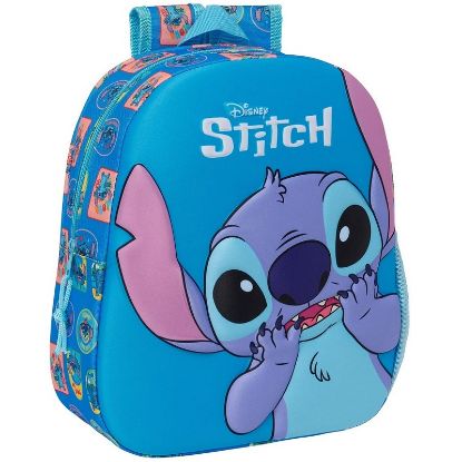 Immagine di ZAINO ASILO 3D STITCH BLUE GRANDE