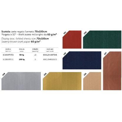 Picture of CARTA REGALO 70X100 50 FG KRAFT SEALING SCURA
