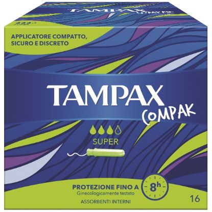 Immagine di ASSORBENTI COMPAK SUPER 16pz VERDE