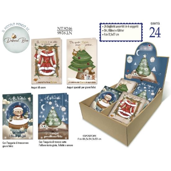 Picture of BIGLIETTI CROMO NATALE 115x170 24pz EXPO