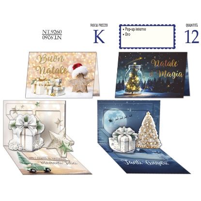 Immagine di BIGLIETTI CROMO NATALE 12pz