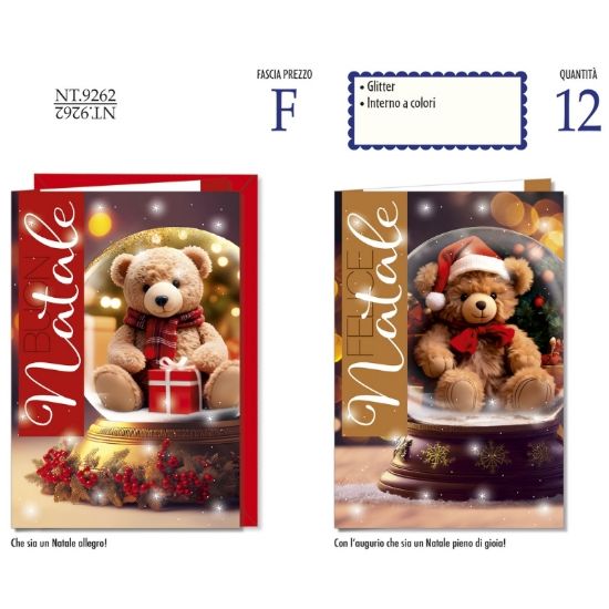 Picture of BIGLIETTI CROMO NATALE 12pz