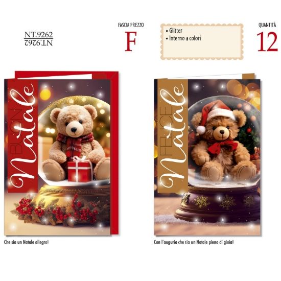 Picture of BIGLIETTI CROMO NATALE 12pz