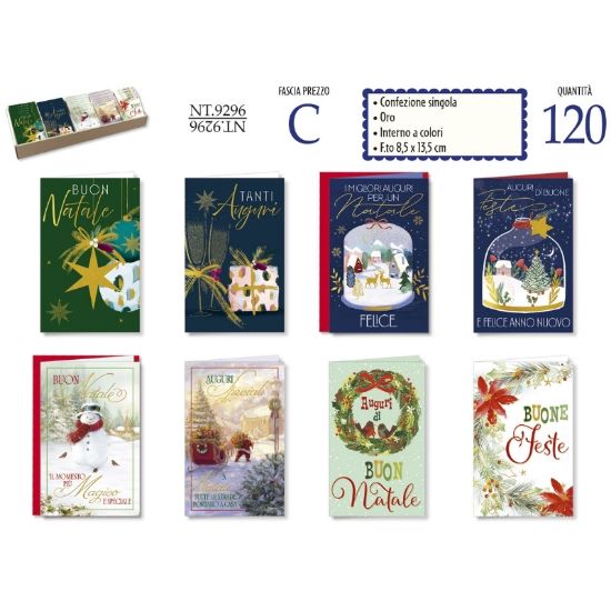 Immagine di BIGLIETTI NATALE BRISTOL 85x135 120pz