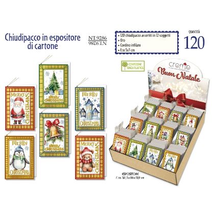 Picture of BIGLIETTI CROMO NATALE EXPO 50x70 120pz CHIUDIPACCO