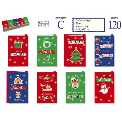 Picture of BIGLIETTI NATALE BRISTOL 85x135 120pz