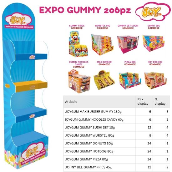 Immagine di JOY EXPO GUMMY 206pz ASSORTITI - JOYGUM