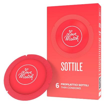Immagine di PRESERVATIVI LOVEMATCH SOTTILE 6pz