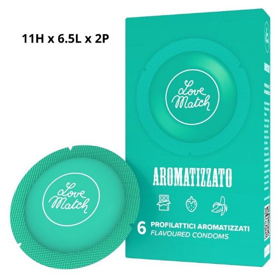 Immagine di PRESERVATIVI LOVEMATCH AROMATIZZATO 6pz