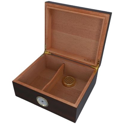 Immagine di UMIDIFICATORE PER SIGARI 1pz 26x22x11cm + IGROMETRO - CEDRO