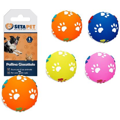 Immagine di PET PALLINA GIOCATTOLO PER ANIMALI 1pz ZAMPINE