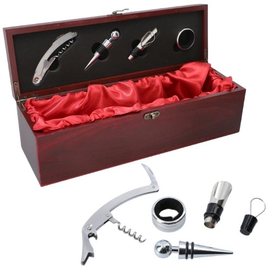 Immagine di VINO SET REGALO scatola in legno