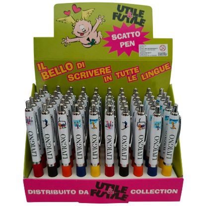 Immagine di PENNA SFERA LIVIGNO 1pz GOMMATE STAMPA UV