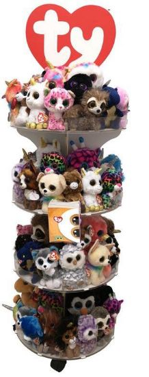 Picture of ESPOSITORE PELUCHES BEANIE BOOS DA TERRA (120pz) IN LEGNO 1pz VUOTO