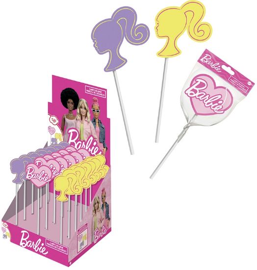 Immagine di CARAMELLE TOYS BARBIE MALLOW POP 18pz 30gr - JOYGUM