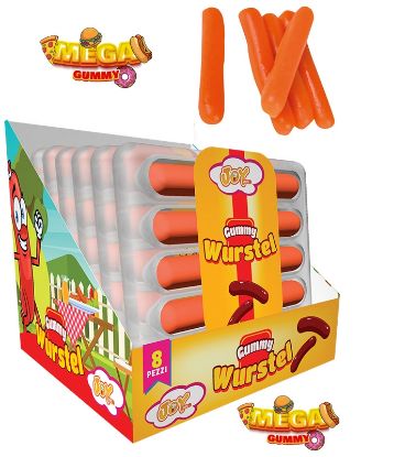 Immagine di CARAMELLE WURSTEL GUMMY 8pz 80gr - JOYGUM