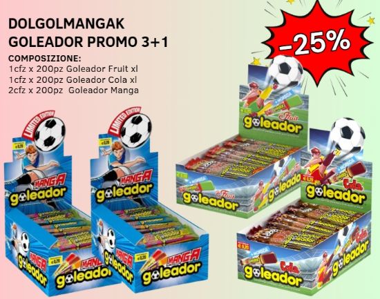 Immagine di PERFETTI GOLEADOR PROMO 3+1