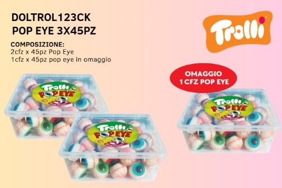 Immagine di CASA DEL DOLCE GLOTZER POP EYE 18,8gr 3x45pz VASCHETTA OCCHIONI