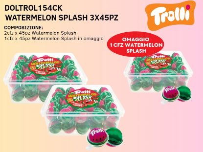 Immagine di CASA DEL DOLCE WATERMELON SPLASH 18,8gr 3x45pz VASCHETTA ANGURIE