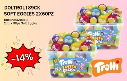 Immagine di CASA DEL DOLCE SOFT EGGIES 18,8gr 2x60pz VASCHETTA