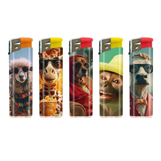 Immagine di ACCENDINO ATOMIC ELETTRONICO 50pz FUNNY ANIMALS