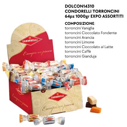 Immagine di CONDORELLI TORRONCINI 64pz 1000gr EXPO ASSORTITI- PR2025