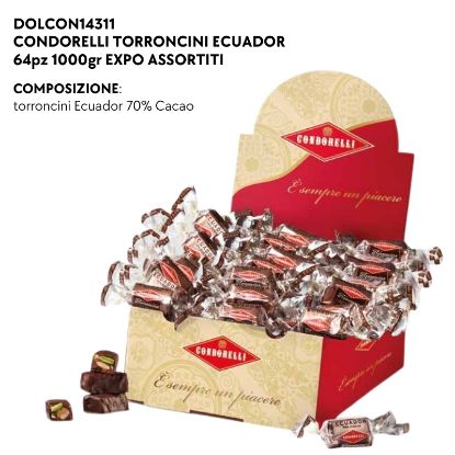 Immagine di CONDORELLI TORRONCINI ECUADOR 64pz 1000gr EXPO ASSORTITI- PR2025