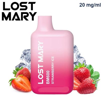 Immagine di ELFBAR LOSTMARY BM600 1pz 20mg/ml STRAWBERRY ICE - PLN009619