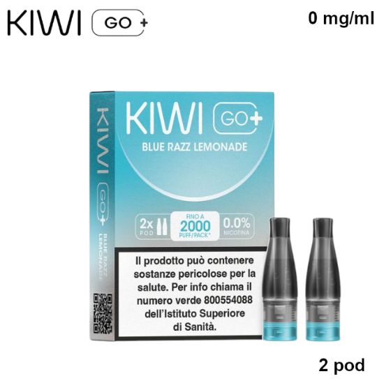 Picture of KIWI GO PLUS POD 1x2pz BLUE RAZZ LEMONADE 2ml 0mg/ml - PL0014691 SENZA NICOTINA
