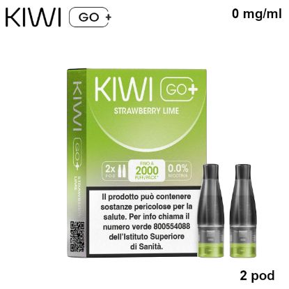 Picture of KIWI GO PLUS POD 1x2pz STRAWBERRY LIME 2ml 0mg/ml - PL0014697 SENZA NICOTINA