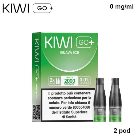 Picture of KIWI GO PLUS POD 1x2pz GUAVA ICE 2ml 0mg/ml - PL0014698 SENZA NICOTINA