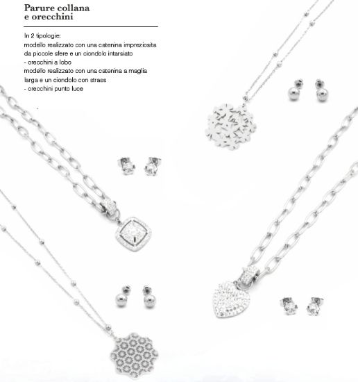 Immagine di PARURE COLLANA + ORECCHINI DONNA NAVIGARE 4pz + SCATOLA REGALO N2025