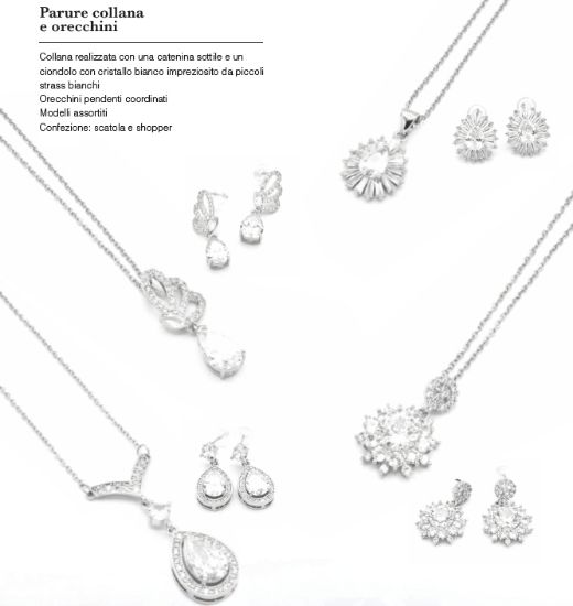 Immagine di PARURE COLLANA + ORECCHINI DONNA NAVIGARE 4pz + SCATOLA REGALO N2025