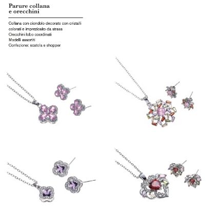 Picture of PARURE COLLANA + ORECCHINI DONNA NAVIGARE 4pz + SCATOLA REGALO N2025