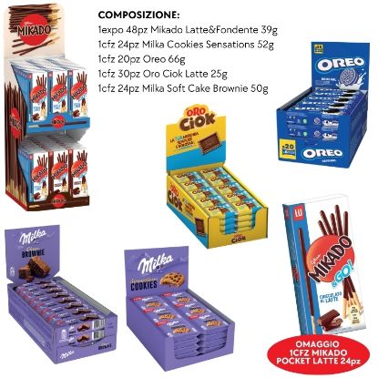 Picture of MILKA COMBO BAR 146+24pz ASSORTITI - EXPO DA BANCO - PR2026