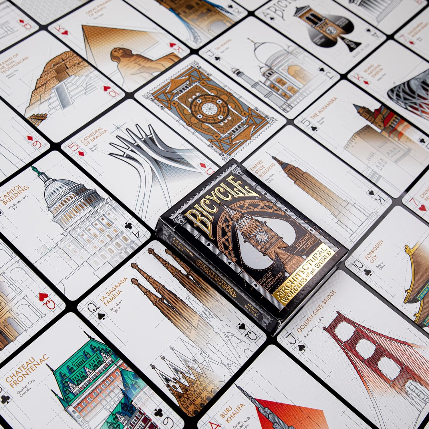 Picture of CARTE DA POKER BICYCLE 1pz ARCHITECTURAL WONDER