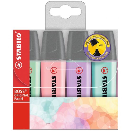 Immagine di EVIDENZIATORE STABILO BOSS 4pz COLORI TENUI