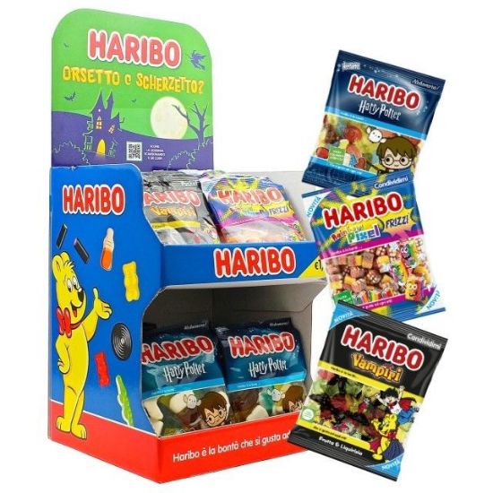 Picture of HARIBO BUSTA HALLOWEEN 80g 40pz EXPO DA BANCO ASSORTITO