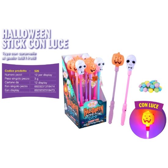 Immagine di CARAMELLE TOYS JOY HALLOWEEN 12pz TOYS CON LUCE - JOYGUM