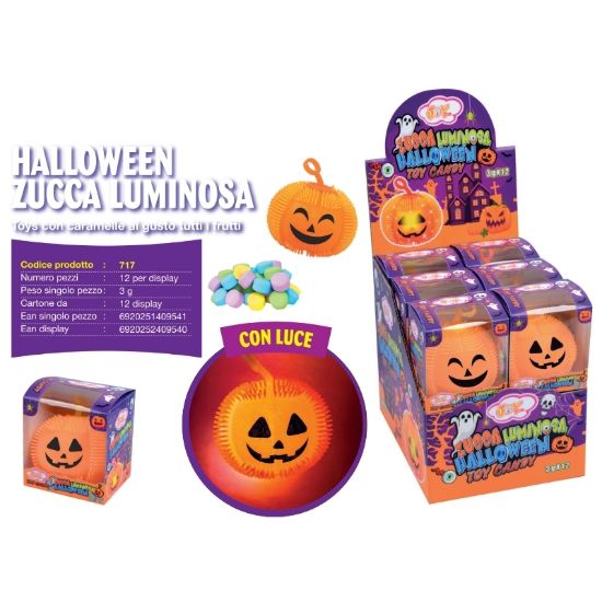 Immagine di CARAMELLE TOYS JOY ZUCCA LIMINOSA 12pz HALLOWEEN - JOYGUM