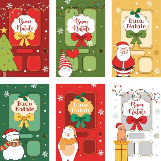 Picture of BIGLIETTI NATALE BRISTOL 90x140 48pz BUON NATALE + BUSTA