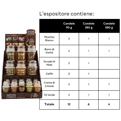Immagine di CANDELA EXPO NATURE GOURMET 22pz VEGETALE VETRO
