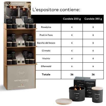 Immagine di CANDELA EXPO DOLOMITI 72pz VEGETALE VETRO - EXPO DA TERRA