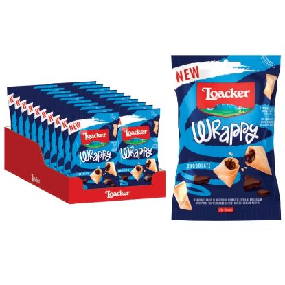 Picture of LOACKER SNACK WRAPPY 20pz 50gr CHOCOLATE