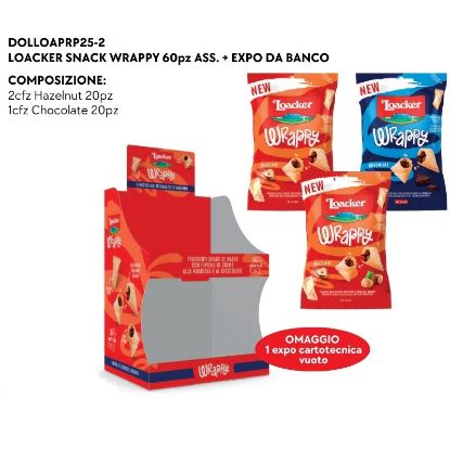 Picture of LOACKER SNACK WRAPPY 60pz ASS. + EXPO DA BANCO - PR2025